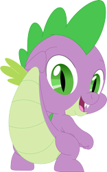 Size: 2227x3573 | Tagged: safe, artist:porygon2z, imported from derpibooru, spike, dragon, butt, dragonbutt, high res, inkscape, looking at you, male, simple background, solo, spikabetes, tail, transparent background, vector