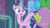 Size: 1280x720 | Tagged: safe, imported from derpibooru, screencap, spike, starlight glimmer, dragon, pony, unicorn, memories and more, spoiler:memories and more, spoiler:mlp friendship is forever, 9now, book, duo, levitation, looking at each other, magic, magic aura, scrapbook, smiling, telekinesis, winged spike, wings