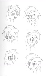 Size: 764x1249 | Tagged: safe, artist:friendshipishorses, imported from derpibooru, rainbow dash, pony, angry, expressions, female, floppy ears, monochrome, sketch, solo, teary eyes, traditional art