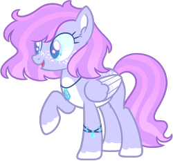 Size: 1524x1420 | Tagged: safe, artist:kurosawakuro, artist:pegasski, imported from derpibooru, oc, oc only, pegasus, pony, base used, colored pupils, female, jewelry, magical lesbian spawn, mare, necklace, offspring, parent:silver spoon, parent:wind sprint, raised hoof, simple background, solo, transparent background, two toned wings, wings