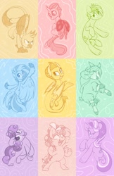 Size: 794x1226 | Tagged: safe, artist:kellythedrawinguni, imported from derpibooru, cozy glow, gallus, ocellus, sandbar, silverstream, smolder, starlight glimmer, sweetie belle, yona, changedling, changeling, classical hippogriff, dragon, earth pony, griffon, hippogriff, pegasus, pony, unicorn, yak, cozybetes, cute, diaocelles, diastreamies, diasweetes, dragoness, female, filly, gallabetes, glimmerbetes, male, mare, pose, sandabetes, smolderbetes, stallion, student six, yonadorable