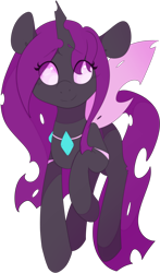 Size: 2684x4568 | Tagged: safe, artist:hellscrossing, imported from derpibooru, oc, oc only, oc:coco (changeling), changeling, changeling oc, purple changeling, simple background, solo, transparent background