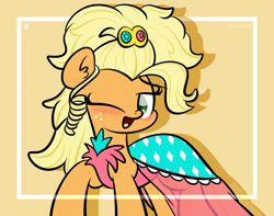 Size: 3250x2560 | Tagged: dead source, safe, artist:kimjoman, artist:php142, imported from derpibooru, applejack, earth pony, pony, simple ways, applejewel, blushing, clothes, cute, dress, female, freckles, jackabetes, looking at you, mare, one eye closed, solo, wink