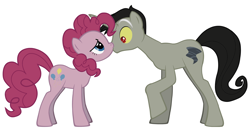 Size: 3748x1984 | Tagged: safe, imported from derpibooru, discord, pinkie pie, discopie, female, husband and wife, kiss on the lips, kissing, male, pony discord, shipping, straight