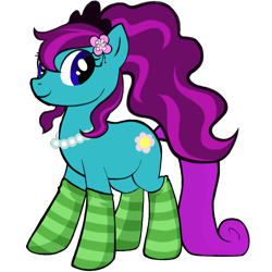 Size: 1024x1024 | Tagged: safe, artist:titus16s, imported from derpibooru, oc, oc only, earth pony, pony, clothes, jewelry, necklace, simple background, socks, solo, striped socks, transparent background