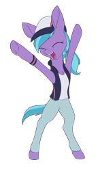 Size: 928x1576 | Tagged: safe, artist:dusthiel, imported from derpibooru, azure velour, pony, bipedal, clothes, simple background, solo, transparent background