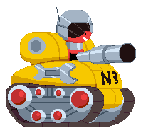 Size: 222x181 | Tagged: safe, artist:trackheadtherobopony, imported from derpibooru, oc, oc only, oc:trackhead, pony, robot, robot pony, helmet, metal slug, pixel art, simple background, solo, sprite, tank (vehicle), transparent background