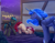 Size: 1595x1253 | Tagged: safe, artist:viwrastupr, imported from derpibooru, princess luna, roseluck, oc, oc:spark gap, alicorn, bat pony, earth pony, pony, fanfic:fine print, bat pony oc, bat wings, bowing, female, festival, male, mare, night, rosegap, stallion, wings