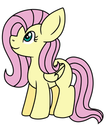 Size: 1200x1414 | Tagged: safe, artist:iambrillancetheppg, imported from derpibooru, fluttershy, pegasus, pony, colored, female, flat colors, folded wings, looking away, looking up, mare, missing cutie mark, simple background, smiling, solo, standing, transparent background, wings