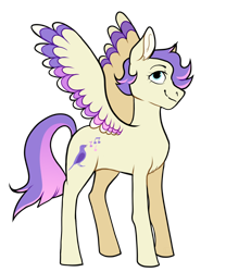 Size: 1024x1228 | Tagged: safe, artist:malphym, imported from derpibooru, oc, oc only, oc:meadowlark, pegasus, pony, magical lesbian spawn, nonbinary, offspring, parent:fluttershy, parent:rarity, parents:flarity, simple background, solo, transparent background