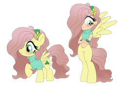 Size: 1200x846 | Tagged: safe, artist:unoriginai, imported from derpibooru, oc, oc only, oc:wooly bear, pegasus, pony, satyr, crossover, crossover ship offspring, cute, female, filly, interspecies offspring, offspring, parent:fluttershy, parent:morty smith, rick and morty, simple background, things breeding that should not breed, transparent background