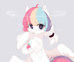 Size: 1200x1000 | Tagged: safe, artist:heddopen, imported from derpibooru, oc, oc only, pegasus, female, heart eyes, looking at you, wingding eyes, wings