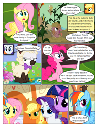 Size: 612x792 | Tagged: safe, artist:newbiespud, edit, edited screencap, imported from derpibooru, screencap, applejack, big macintosh, fluttershy, pinkie pie, rainbow dash, rarity, sweetie belle, twilight sparkle, earth pony, pegasus, pony, unicorn, comic:friendship is dragons, forever filly, mmmystery on the friendship express, the return of harmony, animal costume, behaving like a dog, bowtie, clothes, comic, costume, d:, dialogue, discorded, episode needed, female, hat, male, mane six, mare, mud, open mouth, pointing, raised hoof, screencap comic, sheep costume, sheepie belle, stallion, tongue out, unamused, unicorn twilight