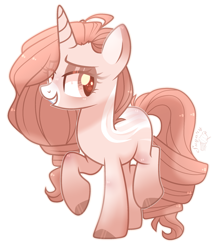 Size: 1969x2257 | Tagged: safe, artist:lazuli, artist:mint-light, artist:sugaryicecreammlp, imported from derpibooru, oc, oc only, oc:pretty princess, pony, unicorn, base used, colored pupils, eye clipping through hair, female, looking back, mare, raised hoof, raised leg, simple background, smiling, solo, transparent background