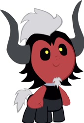 Size: 653x952 | Tagged: safe, artist:megarainbowdash2000, imported from derpibooru, lord tirek, centaur, baby, baby centaur, baby tirek, cute, male, simple background, smiling, solo, standing, tirebetes, white background