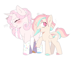 Size: 1024x851 | Tagged: safe, artist:stuwor-art, imported from derpibooru, oc, pony, duo, simple background, transparent background