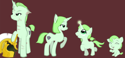 Size: 1280x598 | Tagged: safe, artist:askmerriweatherauthor, imported from derpibooru, oc, oc:merriweather, pony, age progression, baby, baby pony, female, filly, helmet, scar, teenager