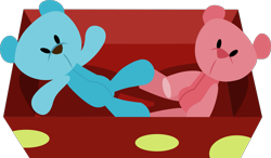 Size: 1629x953 | Tagged: safe, artist:thatusualguy06, imported from derpibooru, a flurry of emotions, .svg available, box, no pony, show accurate, simple background, teddy bear, transparent background, vector