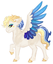 Size: 1024x1231 | Tagged: safe, artist:azure-art-wave, imported from derpibooru, oc, oc only, pegasus, pony, magical lesbian spawn, male, offspring, parent:coloratura, parent:songbird serenade, simple background, solo, stallion, transparent background