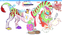 Size: 1920x1080 | Tagged: safe, artist:cutepencilcase, artist:fluffyxai, artist:jennithedragon, imported from derpibooru, oc, oc only, oc:definitely a pony, kirin, drawpile disasters, mlpds, ponyfest 3