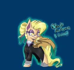 Size: 1280x1210 | Tagged: safe, artist:alazak, imported from derpibooru, oc, oc only, oc:autumn breeze, bat pony, pony, alternate universe, bat pony oc, bat wings, clothes, solo, suit, wings