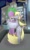 Size: 1280x2151 | Tagged: safe, artist:peppertech, artist:techgear, imported from derpibooru, derpy hooves, spike, dragon, pegasus, pony, bipedal, commission, derpyspike, fanfic art, female, kissing, male, older, older spike, shipping, straight