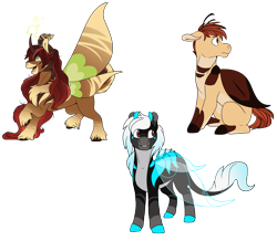 Size: 2289x2000 | Tagged: safe, artist:sketchthebluepegasus, imported from derpibooru, oc, oc only, grottoling, original species, female, male, simple background, transparent background