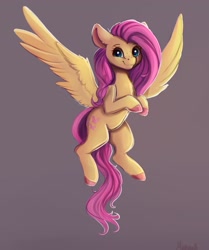 Size: 3024x3623 | Tagged: safe, artist:miokomata, imported from derpibooru, fluttershy, pegasus, pony, colored hooves, cute, female, flying, freckles, freckleshy, looking at you, mare, shyabetes, signature, simple background, smiling, solo