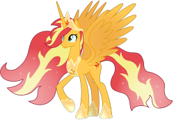 Size: 13400x9228 | Tagged: safe, artist:emeraldblast63, imported from derpibooru, sunset shimmer, alicorn, pony, the last problem, alicornified, alternate design, awesome, older sunset, princess, race swap, shimmercorn, simple background, transparent background