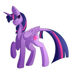 Size: 3182x3204 | Tagged: safe, artist:kittykat1279, artist:monteflaze26, imported from derpibooru, twilight sparkle, alicorn, pony, female, high res, mare, raised hoof, simple background, smiling, solo, transparent background, twilight sparkle (alicorn)