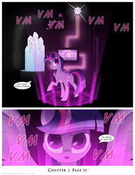 Size: 1200x1552 | Tagged: safe, artist:deusexequus, imported from derpibooru, twilight sparkle, alicorn, pony, comic:fix, comic, teleportation, time, time machine, twilight sparkle (alicorn)