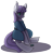 Size: 915x952 | Tagged: safe, artist:radpanda426, imported from derpibooru, boulder (pet), maud pie, earth pony, pony, boulder (g4), female, mare, rock, simple background, sitting, smiling, solo, transparent background, when she smiles