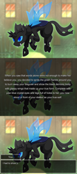 Size: 800x1800 | Tagged: safe, artist:vavacung, imported from derpibooru, changeling, series:an unexpected love life of little changeling, comic, male