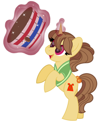 Size: 1800x2200 | Tagged: safe, artist:ponkus, imported from derpibooru, aloha, pony, unicorn, bipedal, buckball, female, magic, magic aura, mare, simple background, solo, transparent background
