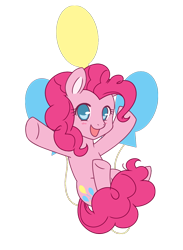 Size: 550x750 | Tagged: safe, artist:assechan, imported from derpibooru, pinkie pie, earth pony, pony, blushing, cute, cutie mark background, diapinkes, female, looking at you, mare, no pupils, open mouth, simple background, solo, transparent background