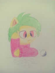 Size: 2448x3264 | Tagged: safe, artist:srbolsa, imported from derpibooru, oc, oc:yellow mash, earth pony, bored, boring