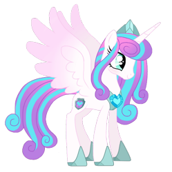 Size: 592x594 | Tagged: safe, artist:unoriginai, imported from derpibooru, princess flurry heart, alicorn, pony, cute, female, flurrybetes, jewelry, mare, older, older flurry heart, regalia, simple background, transparent background, vector