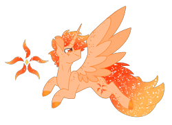 Size: 4283x3112 | Tagged: safe, artist:crazysketch101, imported from derpibooru, oc, oc only, oc:solarflare, alicorn, pony, alicorn oc, horn, simple background, solo, transparent background, wings