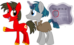 Size: 1986x1204 | Tagged: safe, artist:shadymeadow, imported from derpibooru, stygian, oc, oc:fried egg, pony, foal free press, magic, male, simple background, stallion, transparent background