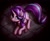 Size: 1024x838 | Tagged: safe, artist:zetamad, imported from derpibooru, starlight glimmer, pony, unicorn, chest fluff, cute, dark, ear fluff, female, glimmerbetes, mare, smiling, solo