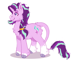 Size: 1280x1084 | Tagged: safe, artist:kittycoot, imported from derpibooru, starlight glimmer, pony, unicorn, alternate design, alternate hairstyle, cloven hooves, coat markings, female, hairband, leonine tail, ponytail, socks (coat marking), socks (coat markings), solo