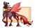 Size: 3223x2587 | Tagged: safe, artist:holoriot, imported from derpibooru, oc, oc only, oc:blood moon, changepony, hybrid, pony, offspring, parent:pharynx, parent:princess luna, parents:lunarynx, simple background, solo, transparent background