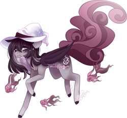 Size: 1280x1186 | Tagged: safe, artist:milquebun, imported from derpibooru, oc, oc only, oc:chiari, pegasus, pony, colored wings, crying, female, hat, mare, simple background, solo, transparent background, wings, witch hat