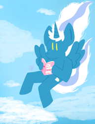 Size: 768x1000 | Tagged: safe, artist:saintsilvally, imported from derpibooru, oc, oc:fleurbelle, alicorn, alicorn oc, book, cloud, female, horn, mare, wings