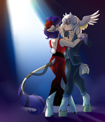 Size: 3000x3500 | Tagged: safe, artist:djkaskan, imported from derpibooru, oc, oc:djkaskan, anthro, dancing, tango, wings