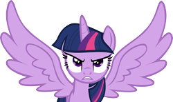 Size: 6035x3568 | Tagged: safe, artist:nero-narmeril, imported from derpibooru, twilight sparkle, alicorn, pony, princess twilight sparkle (episode), absurd resolution, female, mare, simple background, solo, spread wings, transparent background, twilight sparkle (alicorn), vector, wings