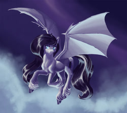 Size: 1500x1336 | Tagged: safe, artist:kirillk, imported from derpibooru, oc, oc only, oc:raven, bat pony, pony, solo