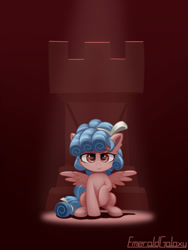 Size: 1500x2000 | Tagged: safe, artist:emeraldgalaxy, imported from derpibooru, cozy glow, pegasus, pony, cutie mark, female, filly, rook, solo