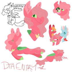 Size: 427x427 | Tagged: safe, artist:stapledseahorse, imported from derpibooru, big macintosh, ocellus, oc, changepony, hybrid, bust, female, interspecies offspring, looking at you, male, ocellumac, offspring, parent:big macintosh, parent:ocellus, parents:ocellumac, shipping, simple background, straight, white background