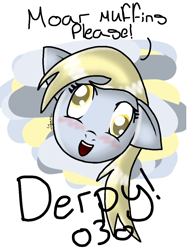 Size: 768x1024 | Tagged: safe, artist:yazmen10, imported from derpibooru, derpy hooves, pegasus, pony, blushing, female, mare, solo